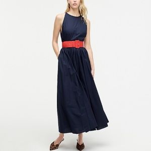 NWT J Crew High-neck cotton poplin dress 6